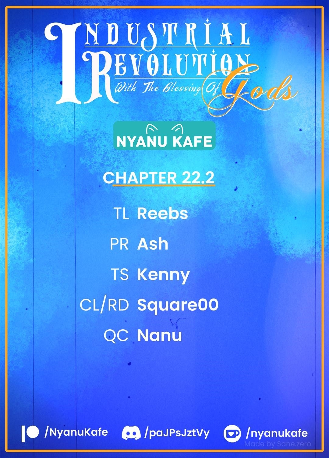 Revolution in production with the blessings of the gods – While living a leisurely, slow life in a corner of another world, somehow a diverse group of people gathered to form the strongest nation… - Chapter 22.2 - photo - 1