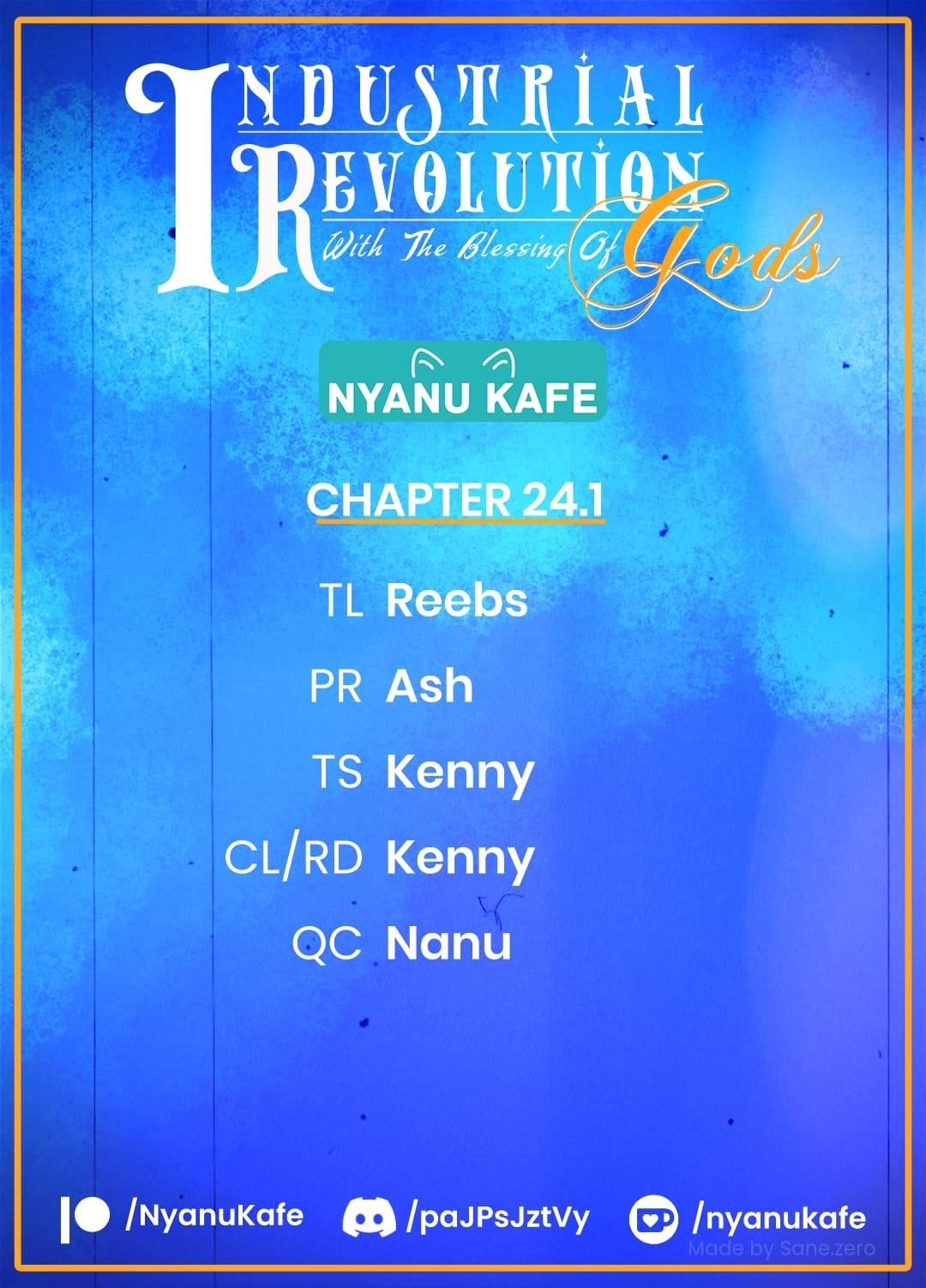 Revolution in production with the blessings of the gods – While living a leisurely, slow life in a corner of another world, somehow a diverse group of people gathered to form the strongest nation… - Chapter 24.1 - photo - 1