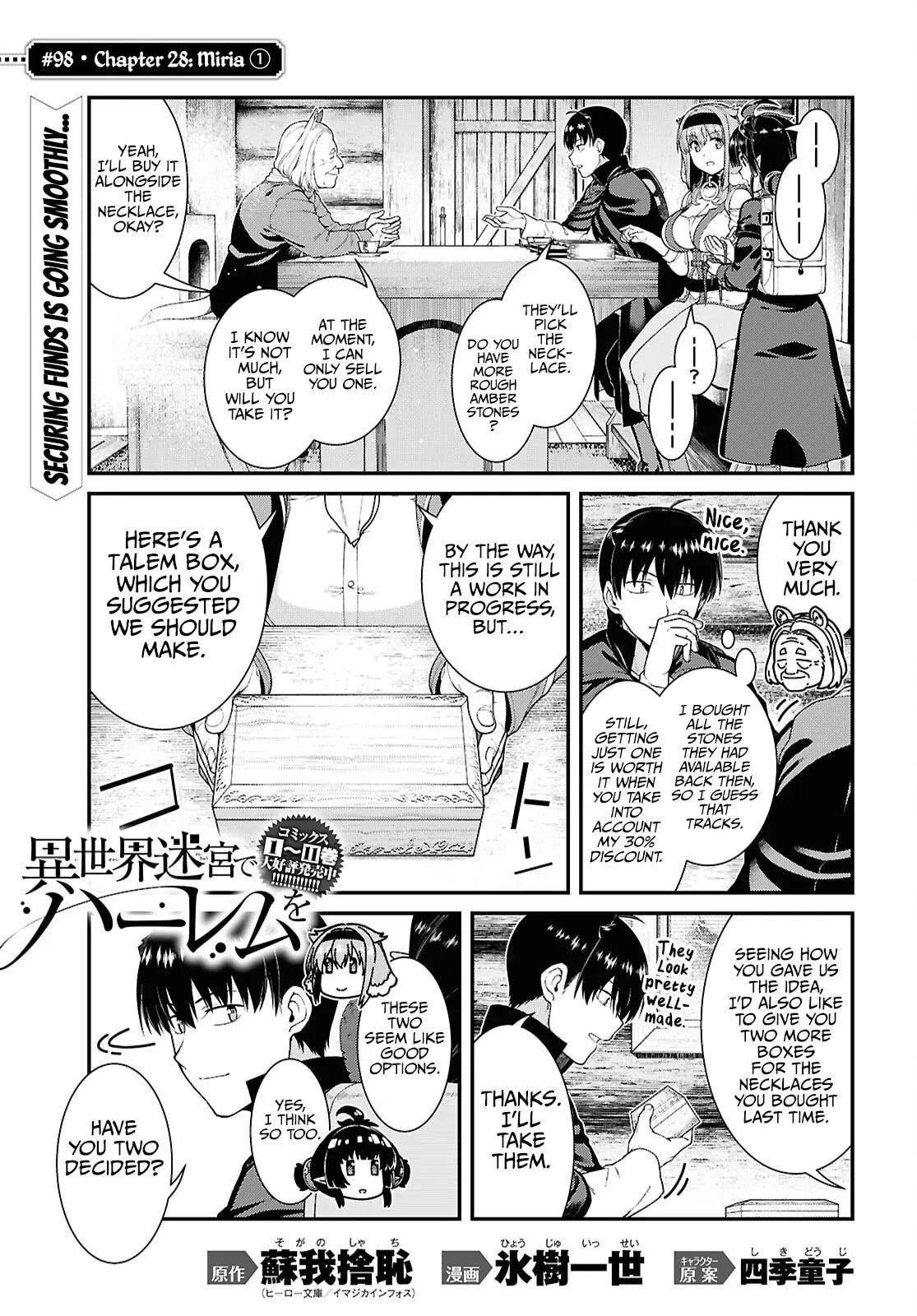Isekai Meikyuu de Harem wo - Chapter 98 - photo - 2